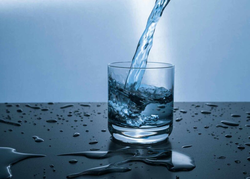 Clean glass of water